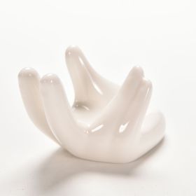 1pc White Ceramic Hand Rest