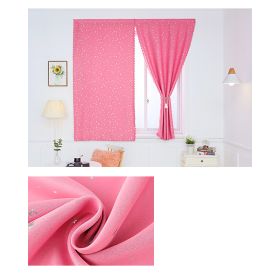 Solid Color Star Curtain White Tulle Hook&Loop No Punching Easy To Install Bedroom Girls Kids Adult Shading Simple Self-adhesive