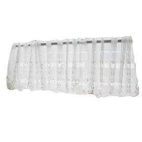 Swan - Translucent Short Kitchen Curtain Half Window Curtain Cafe Tier Curtain