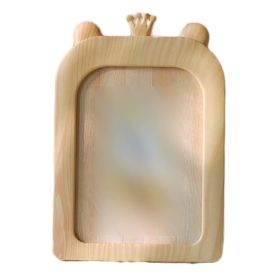 Crown 5x7 Imitation Wood Photo Frame Hanging Wall Picture Frame Cartoon Cute Baby Photo Frame Ornaments Display