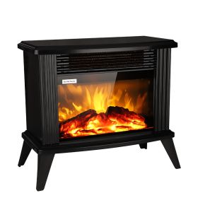 ZOKOP American Standard 1500w Vertical Fireplace Mechanical Type Two Gears/Fake Firewood/Single Color/Hot Wire Black XH